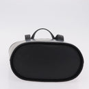 BURBERRY Nova Check Hand Bag Leather Black Beige Auth BA16132-5