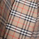 BURBERRY Nova Check Hand Bag Leather Black Beige Auth BA16132-11