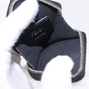 FENDI Key Ring Fur White Black 7AR765 Auth BA16138V-10