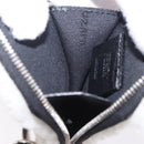FENDI Key Ring Fur White Black 7AR765 Auth BA16138V-11