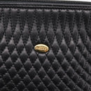 Bally Chain Shoulder Bag Leather Black Gold Tone Auth BA16143-18
