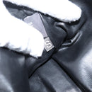 Bally Chain Shoulder Bag Leather Black Gold Tone Auth BA16143-12