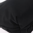 Salvatore Ferragamo Gancini Hand Bag Nylon Black Gold Tone Auth BA16145-13