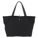 Salvatore Ferragamo Gancini Hand Bag Nylon Black Gold Tone Auth BA16145-3
