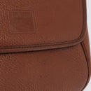 Burberrys Shoulder Bag Leather Brown Gold Tone Auth BA16146-3