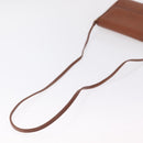 Burberrys Shoulder Bag Leather Brown Gold Tone Auth BA16146-8