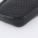 Bally Chain Shoulder Bag Leather Black Gold Tone Auth BA16147-16