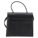Balenciaga Hand Bag Leather 2way Black Gold Tone Auth BA16148-3