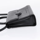 Balenciaga Hand Bag Leather 2way Black Gold Tone Auth BA16148-4