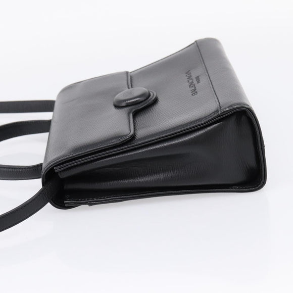 Balenciaga Hand Bag Leather 2way Black Gold Tone Auth BA16148