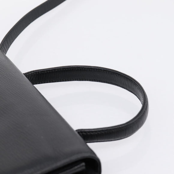 Balenciaga Hand Bag Leather 2way Black Gold Tone Auth BA16148