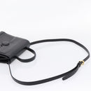 Balenciaga Hand Bag Leather 2way Black Gold Tone Auth BA16148-9