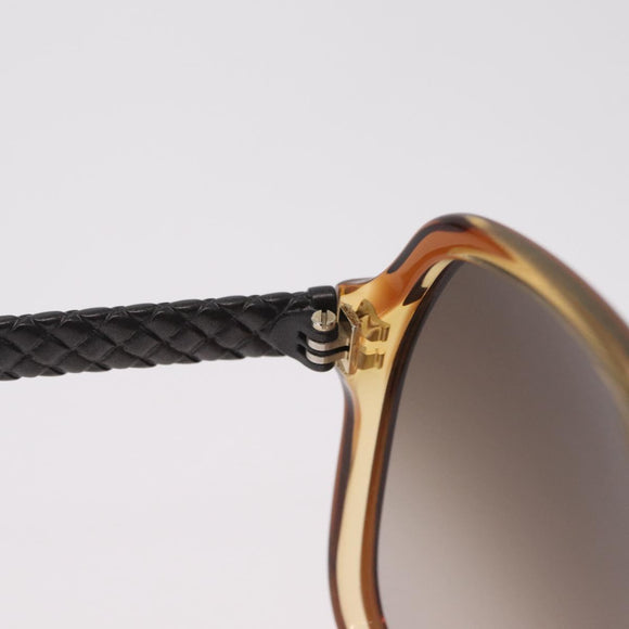 Bottega Veneta Sunglasses Plastic Brown Gold Tone Auth BA16149
