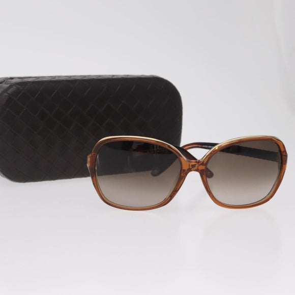 Bottega Veneta Sunglasses Plastic Brown Gold Tone Auth BA16149