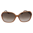 Bottega Veneta Sunglasses Plastic Brown Gold Tone Auth BA16149-2