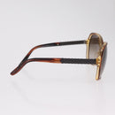 Bottega Veneta Sunglasses Plastic Brown Gold Tone Auth BA16149-6