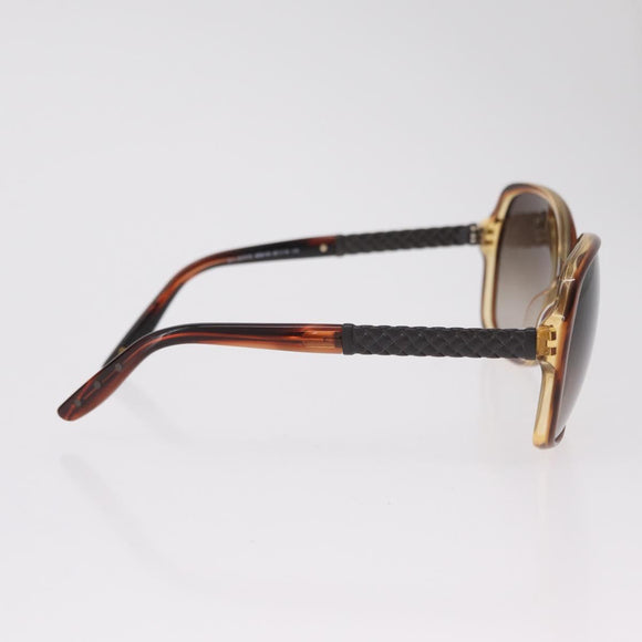 Bottega Veneta Sunglasses Plastic Brown Gold Tone Auth BA16149