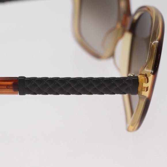 Bottega Veneta Sunglasses Plastic Brown Gold Tone Auth BA16149