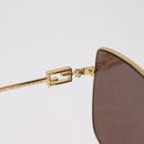 FENDI Sunglasses Metal Gold Tone Auth BA16153M-9
