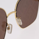 FENDI Sunglasses Metal Gold Tone Auth BA16153M-14