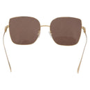FENDI Sunglasses Metal Gold Tone Auth BA16153M-2