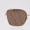 FENDI Sunglasses Metal Gold Tone Auth BA16153M-3