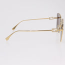 FENDI Sunglasses Metal Gold Tone Auth BA16153M-7