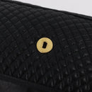 Bally Chain Shoulder Bag Leather Black Gold Tone Auth BA16159A-19