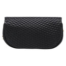 Bally Chain Shoulder Bag Leather Black Gold Tone Auth BA16160A-2
