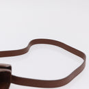 Burberrys Hand Bag Leather 2way Brown Silver Auth BA16165-11