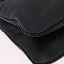 Salvatore Ferragamo Gancini Hand Bag Leather Black Silver Auth BA16166-17