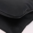 Salvatore Ferragamo Gancini Hand Bag Leather Black Silver Auth BA16166-9