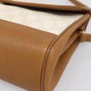 GUCCI GG Supreme Shoulder Bag PVC White Gold Tone 116 02 067 Auth BA16167-14