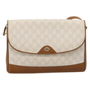 GUCCI GG Supreme Shoulder Bag PVC White Gold Tone 116 02 067 Auth BA16167-13