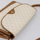 GUCCI GG Supreme Shoulder Bag PVC White Gold Tone 116 02 067 Auth BA16167-6