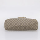 GUCCI GG Supreme Tote Bag PVC Beige Silver 211137 Auth BA16169-7