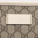 GUCCI GG Supreme Tote Bag PVC Beige Silver 211137 Auth BA16169-20