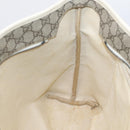 GUCCI GG Supreme Tote Bag PVC Beige Silver 211137 Auth BA16169-22