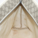 GUCCI GG Supreme Tote Bag PVC Beige Silver 211137 Auth BA16169-23