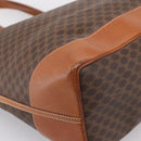 CELINE Macadam Tote Bag PVC Brown Gold Tone Auth BA16170-18