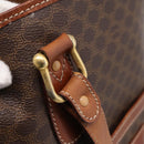 CELINE Macadam Tote Bag PVC Brown Gold Tone Auth BA16170-9