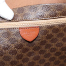 CELINE Macadam Tote Bag PVC Brown Gold Tone Auth BA16170-20