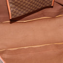CELINE Macadam Tote Bag PVC Brown Gold Tone Auth BA16170-10