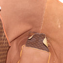 CELINE Macadam Tote Bag PVC Brown Gold Tone Auth BA16170-11