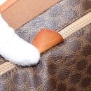 CELINE Macadam Tote Bag PVC Brown Gold Tone Auth BA16170-12