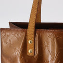 LOUIS VUITTON Monogram Vernis Reade MM Hand Bag Bronze M91143 LV Auth BA16171-15