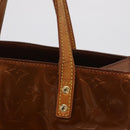 LOUIS VUITTON Monogram Vernis Reade MM Hand Bag Bronze M91143 LV Auth BA16171-16