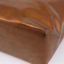 LOUIS VUITTON Monogram Vernis Reade MM Hand Bag Bronze M91143 LV Auth BA16171-22