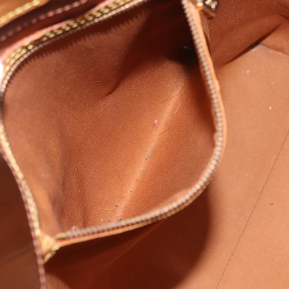 LOUIS VUITTON Monogram Vernis Reade MM Hand Bag Bronze M91143 LV Auth BA16171