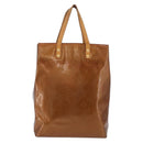 LOUIS VUITTON Monogram Vernis Reade MM Hand Bag Bronze M91143 LV Auth BA16171-2